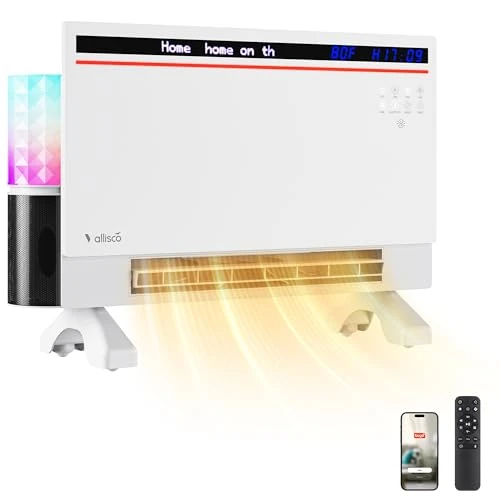 Smart Electric Space Heater with Bluetooth Speaker and RGB Light — Heating System, VallisCo