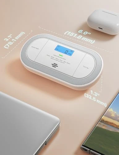 Wi-Fi Plug-in Carbon Monoxide Detector with AAA Battery Backup — Radon Detector, X-Sense