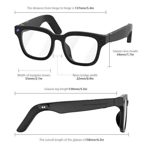 AI Smart Glasses with Camera and Audio — Smart Glasses, Oucscru