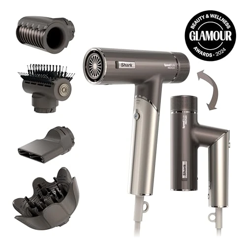 SpeedStyle Pro Flex Professional Performance High-Velocity Hair Dryer System with Scalp Shield & IQ Speed Styling and..., Shark