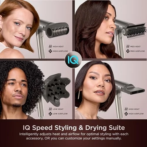 SpeedStyle Pro Flex Professional Performance High-Velocity Hair Dryer System with Scalp Shield & IQ Speed Styling and..., Shark