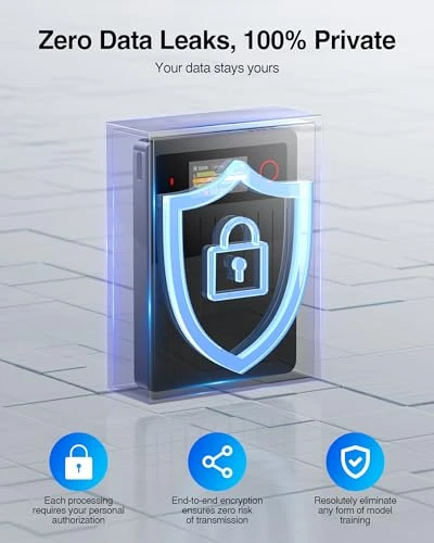 Voice Recorder with AI Transcription and Summarization — Translator Device, Powerextra Pro