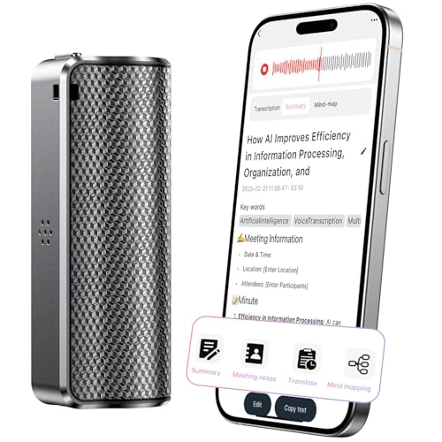 Voice Recorder with Real-Time Transcription and Translation — Translator Device, Zotduo