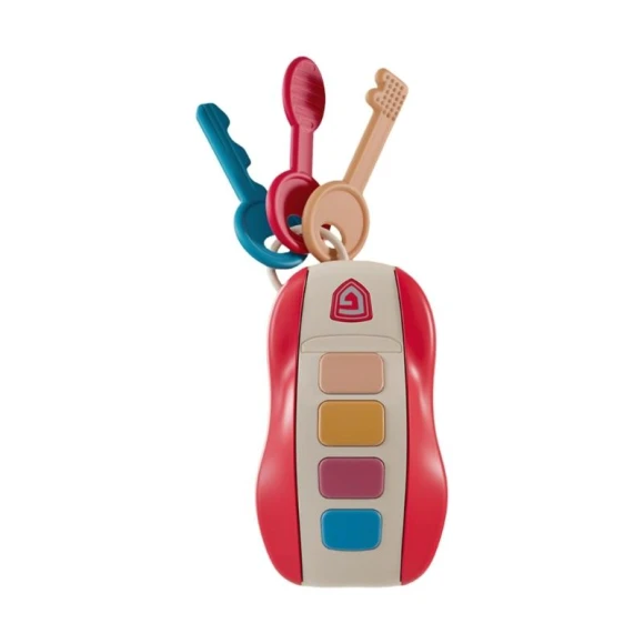 Interactive Musical Car Key Pretend Play Driving Toy — Coding Robot, Dampfnudel