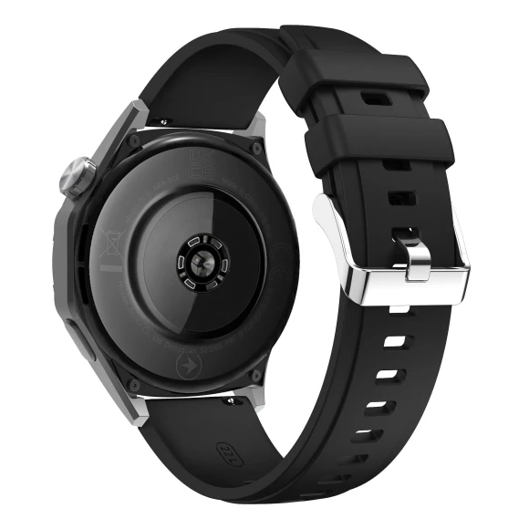 Silicone Strap with Silver Buckle, Smartwatch 2025