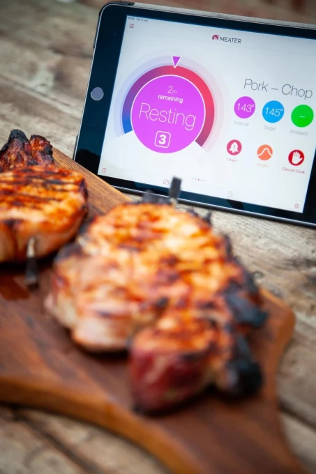 Smart Meat Thermometer Block: 4-Probe, Black, MEATER