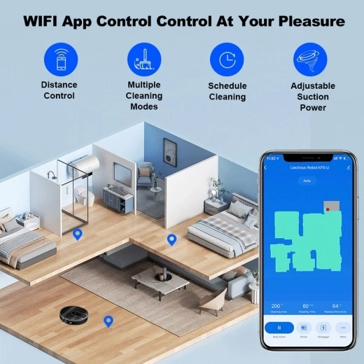 Robot Vacuum Cleaner and Wet Mop Combo — Robot Vacuum, Liectroux