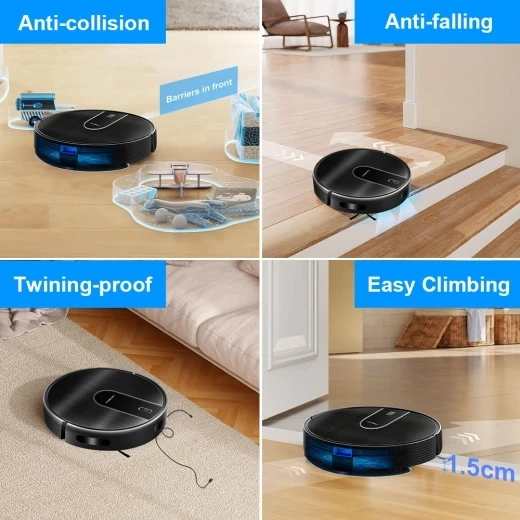 Robot Vacuum Cleaner and Wet Mop Combo — Robot Vacuum, Liectroux