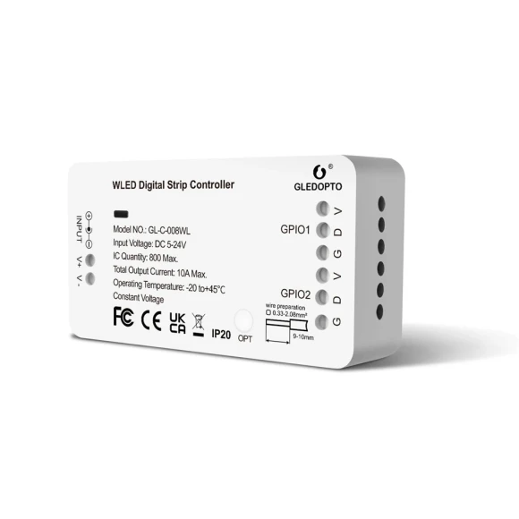 WLED Strip Light Controller — LED Strip Lights, GLEDOPTO