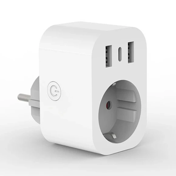 Smart WiFi Socket with USB Type-C Charging Port — Smart Plug, Tuya