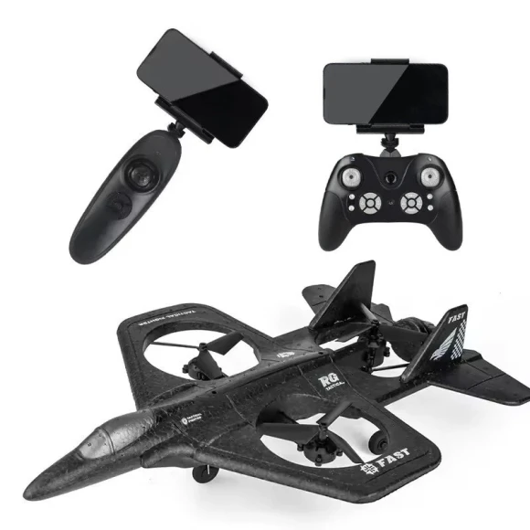 WiFi FPV Gravity Sensor EVA Fighter with HD Camera Gliding Hovering 360° Roll Turbofans Motors RC Remote Control Drone — Drone, LH