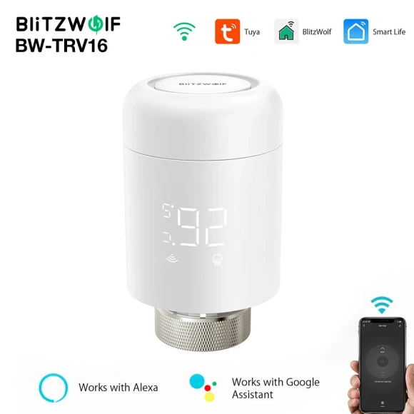 WiFi Smart Thermostatic Radiator Valve — Heating System, BlitzWolf