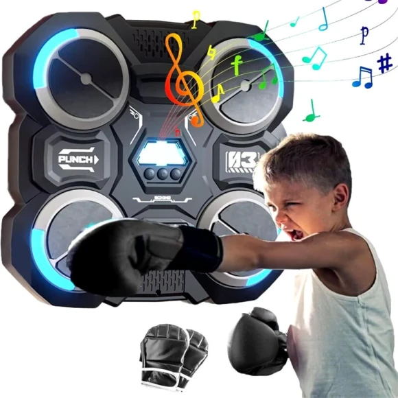 Music Boxing Target Trainer with Adjustable Speed and Lights — Smart Boxing Trainer, KALOAD