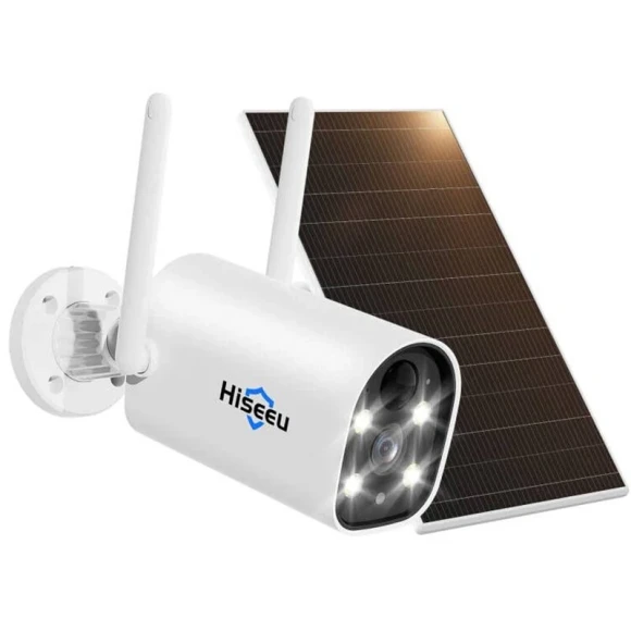 Solar Powered Security Camera with Color Night Vision — Security Camera, Hiseeu