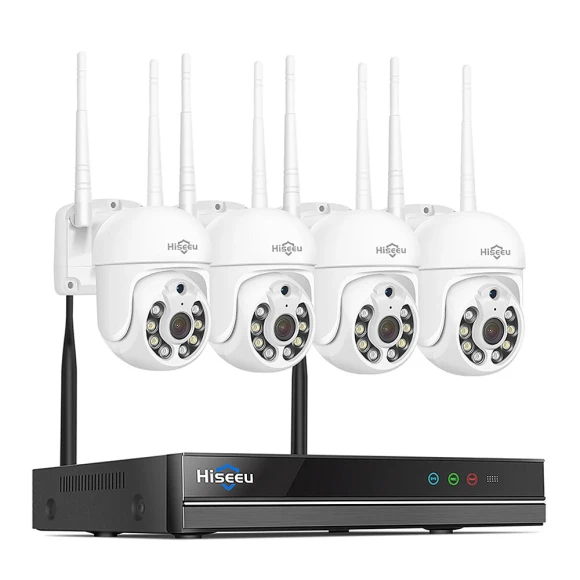 WiFi Camera Set with Auto Tracking and Motion Detection — Security Camera, Hiseeu