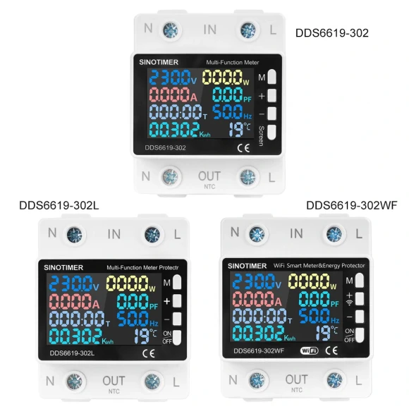 Smart Multifunctional Energy Meter — Smart Plug, SINOTIMER