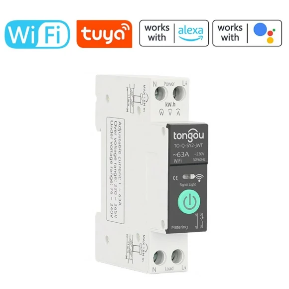 Intelligent Circuit Breaker with Metering — Smart Plug, Tongou