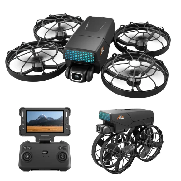 WiFi FPV Drone with Folded LCD Screen Controller HD Camera — Drone, WLRC