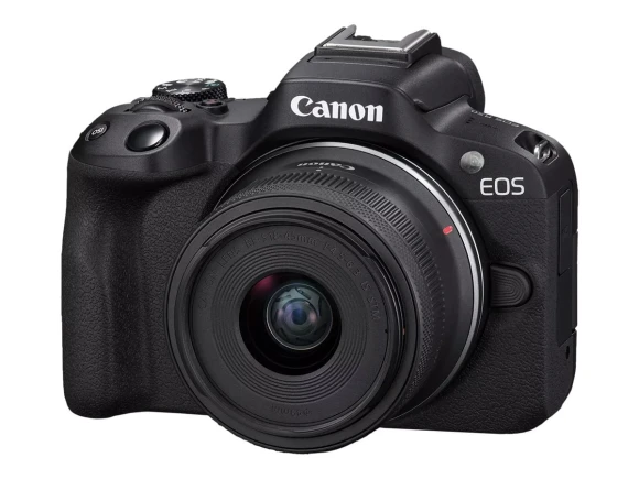 Mirrorless Camera with RF-S18-45mm Lens Kit, 24.2MP, 4K Video, Bluetooth, Wi-Fi, Canon