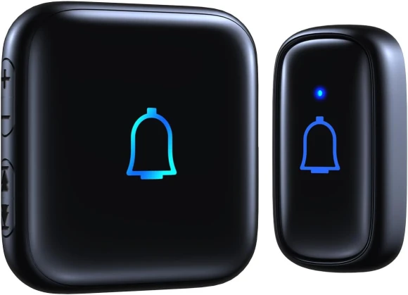 Wireless Doorbell with 56 Chimes, 1000 Feet Range, IP66 Waterproof