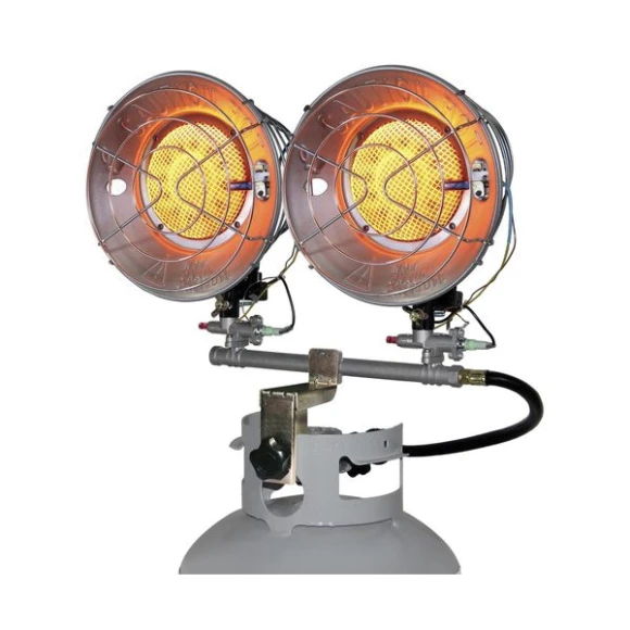 Double Tank Top Portable Propane Radiant Heater, 30,000 BTUs, Dura Heat