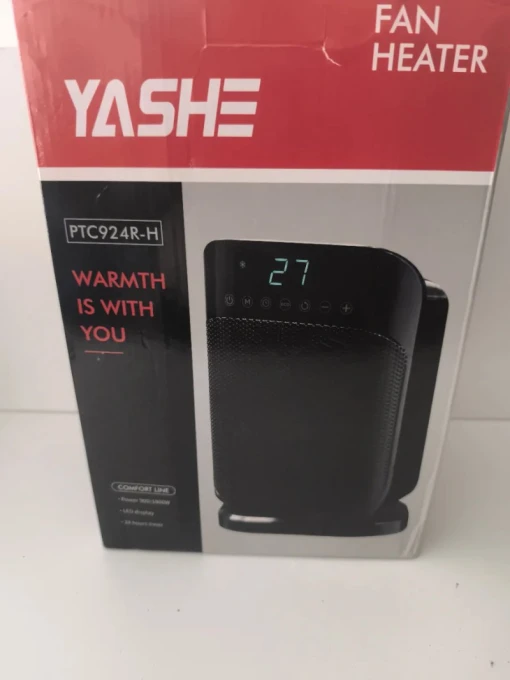 Space Heater with Thermostat and Remote, 1500W PTC Ceramic Heater for Indoor Use, YASHE