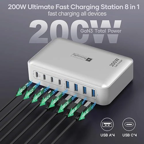 200W Charging Station for Multiple Devices, Dongguan Zeen Tengxiang Technology Co., Ltd