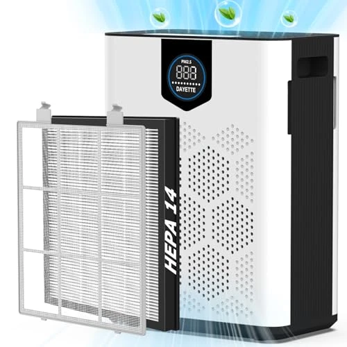 Large Room Air Purifier with H14 True HEPA Filter — Air Purifier, DAYETTE