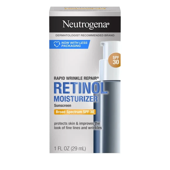 Rapid Wrinkle Repair Daily Face Moisturizer With SPF 30 + Hyaluronic Acid, Neutrogena