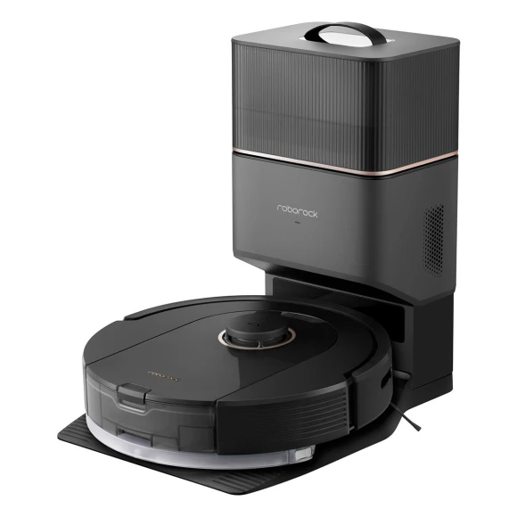 Robot Vacuum and Mop, Self-Emptying, 5500 Pa Max Suction, Perfect for Hard Floors, Carpets, and Pet Hair — Robot Vacuum, Roborock