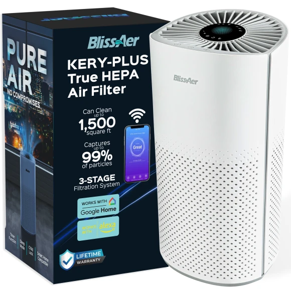 Smart WiFi & Voice Control True HEPA Air Purifier — Air Purifier, BlissAer