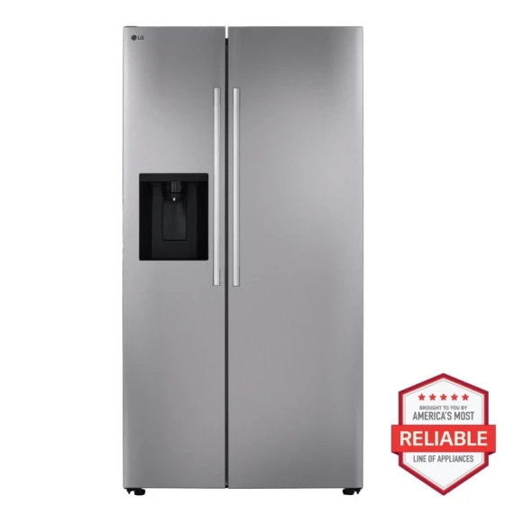 27 Cu. Ft. Stainless Side-by-Side Smart Refrigerator — Smart Refrigerator, LG