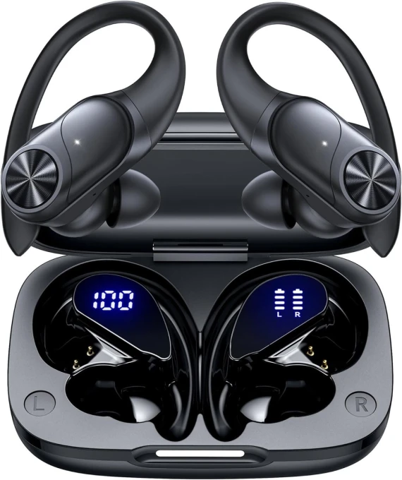 Bluetooth Headphones Wireless Earbuds with Digital Display — Wireless Earbuds, PocBuds