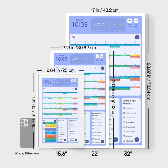 Digital Calendar Wall Touch Screen, Cozyla Mate