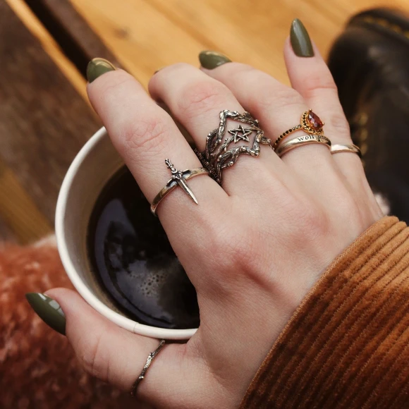 Gothic Vintage Rings Set, iF ME Jewelry