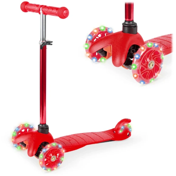 Kids Mini Kick Scooter with Light-Up Wheels, Best Choice Products