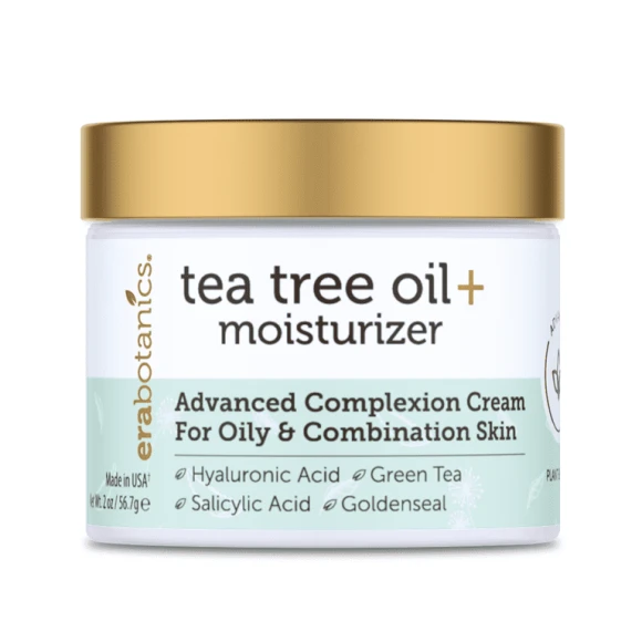 Tea Tree Cream Face Moisturizer for Oily Skin, Era Organics
