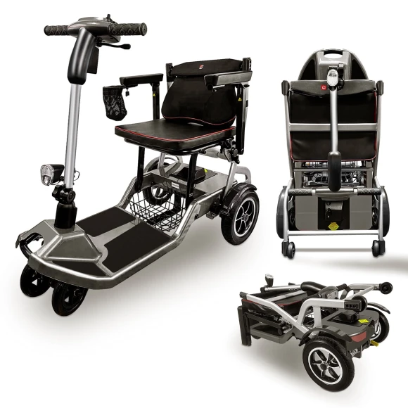 Ultra Lightweight Folding 4 Wheel Electric Mobility Scooter — Electric Scooter, ZiiLIF