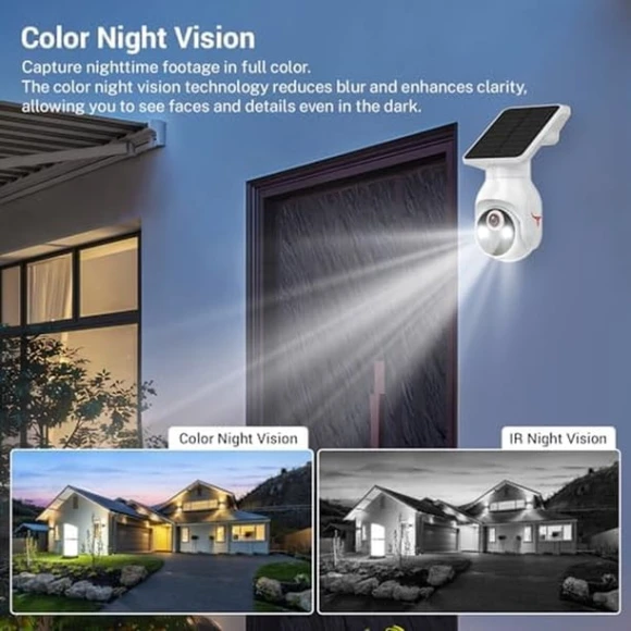 1080p Security Camera with Solar Panel — Security Camera, FameVibe