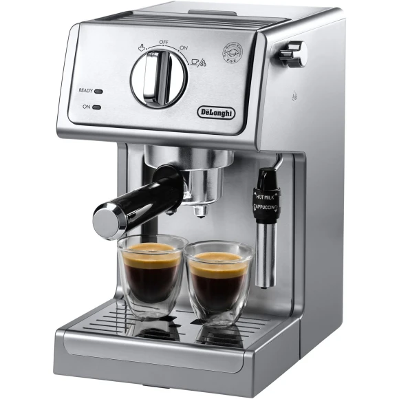 15 Bar Pump Espresso and Cappuccino Machine with Premium Adjustable Frother — Coffee Maker, De'Longhi