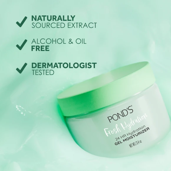 Aloe Extract & Vitamin B3 Gel Face Moisturizer, POND'S