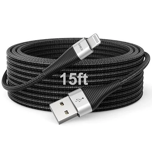 Extra Long iPhone Charger Cord, ohbox
