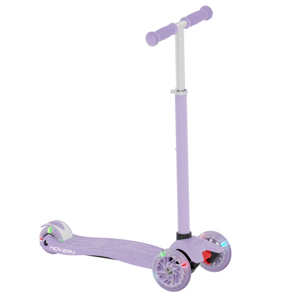 Kick Scooter with Multicolor Wheel Lights, Hover-1
