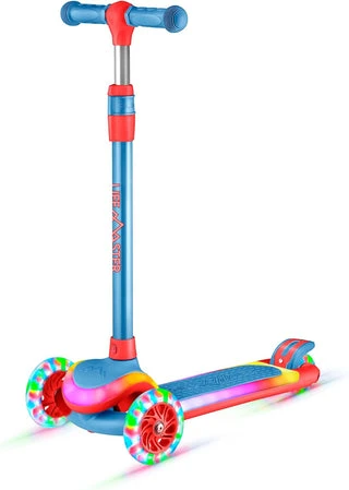 3-Wheel Kids Scooter with Multi-Color Lights, Lifemaster