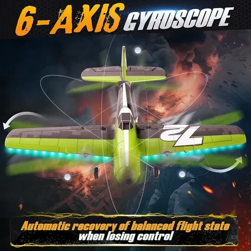 Remote Control Airplane with LED Lights, BEZGAR