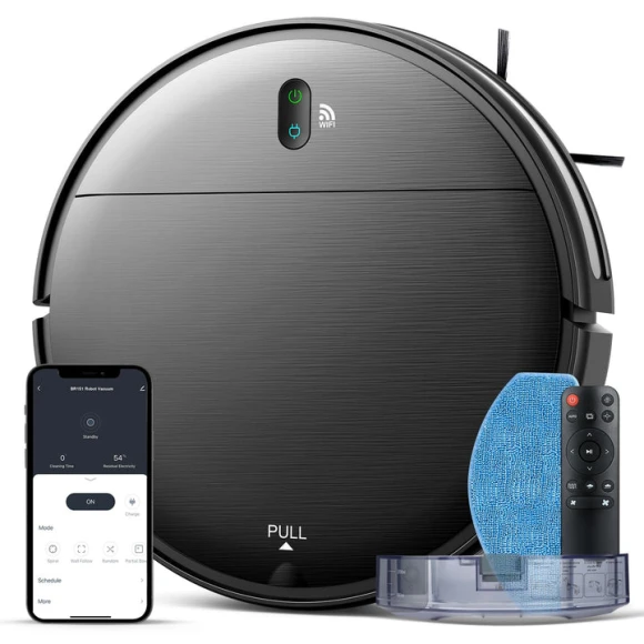 2 in 1 Robotic Vacuum Cleaner with Schedule, App/Voice — Robot Vacuum, MAMNV