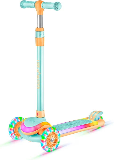 3-Wheel Kids Scooter with Multi-Color Lights, Lifemaster