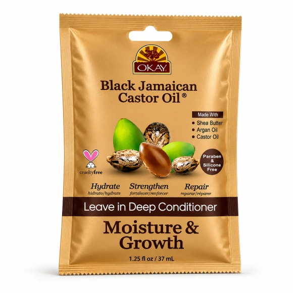 Black Jamaican Castor Oil Leave-In Conditioner, OKAY