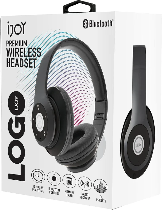 Bluetooth Headphones Over Ear — Wireless Earbuds, iJoy
