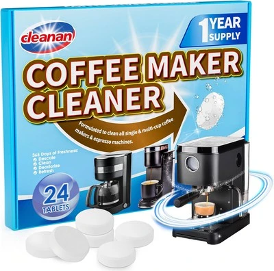 Coffee Maker Cleaner and Descaling Tablet, cleanan